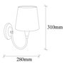 Opviq Pardo - 3031 Lámpara de pared Antiguo
